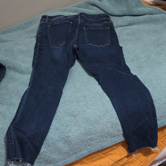 Trendy Blue Distressed Skinny Jeans - Picture 2 of 4